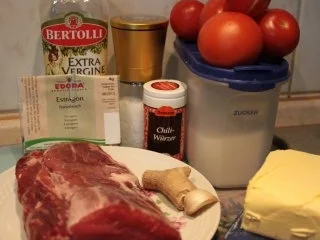 Fleisch, Rind: Rindermedailons an Tomatenpasto und Blätter-Pilz-Muffins - Rezept - Bild Nr. 2