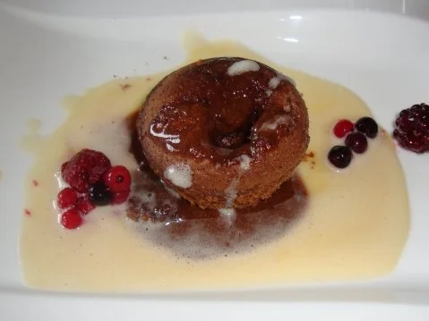 Flüssiger Schokoladekuchen mit Prosecco Chadeau - Rezept