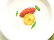 Knoblauchrahmsuppe mit feuriger Paprika - Rezept