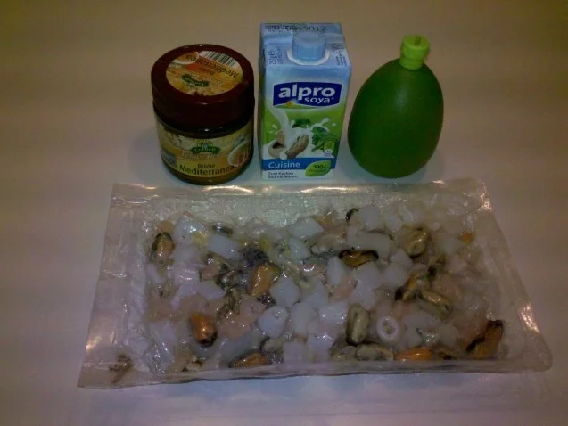 Fisch: Meeresfrüchte-Sahne auf Spaghettis - Rezept - Bild Nr. 2