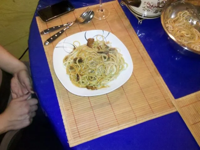 Nudeln: Ostasiatische Pilzsoße auf Spaghettis - Rezept - Bild Nr. 5