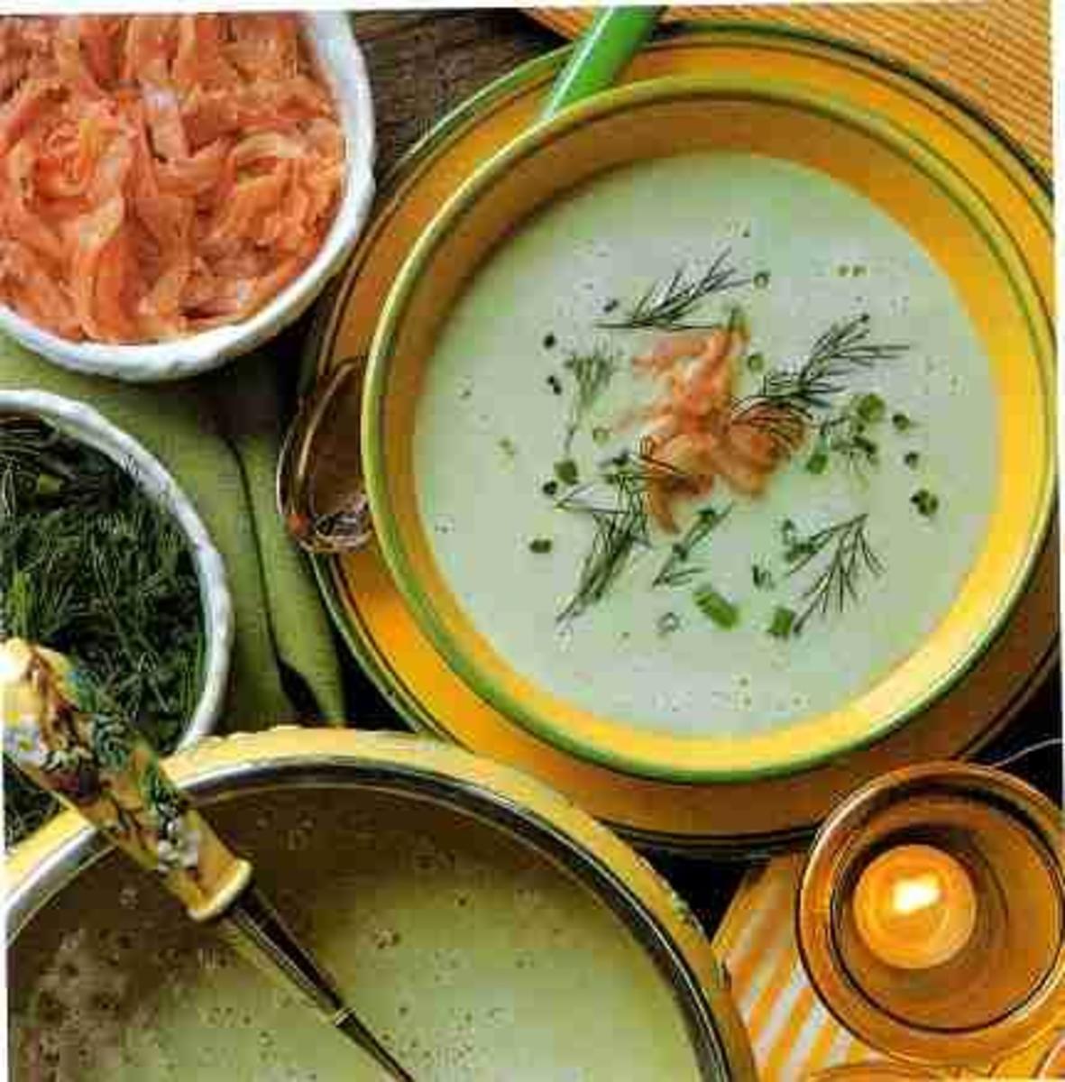 Bilder für Vichyssoise mit Lachs Rezept