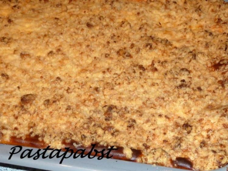 Apfel-Blechkuchen mit Pudding und Mohn - Rezept - kochbar.de