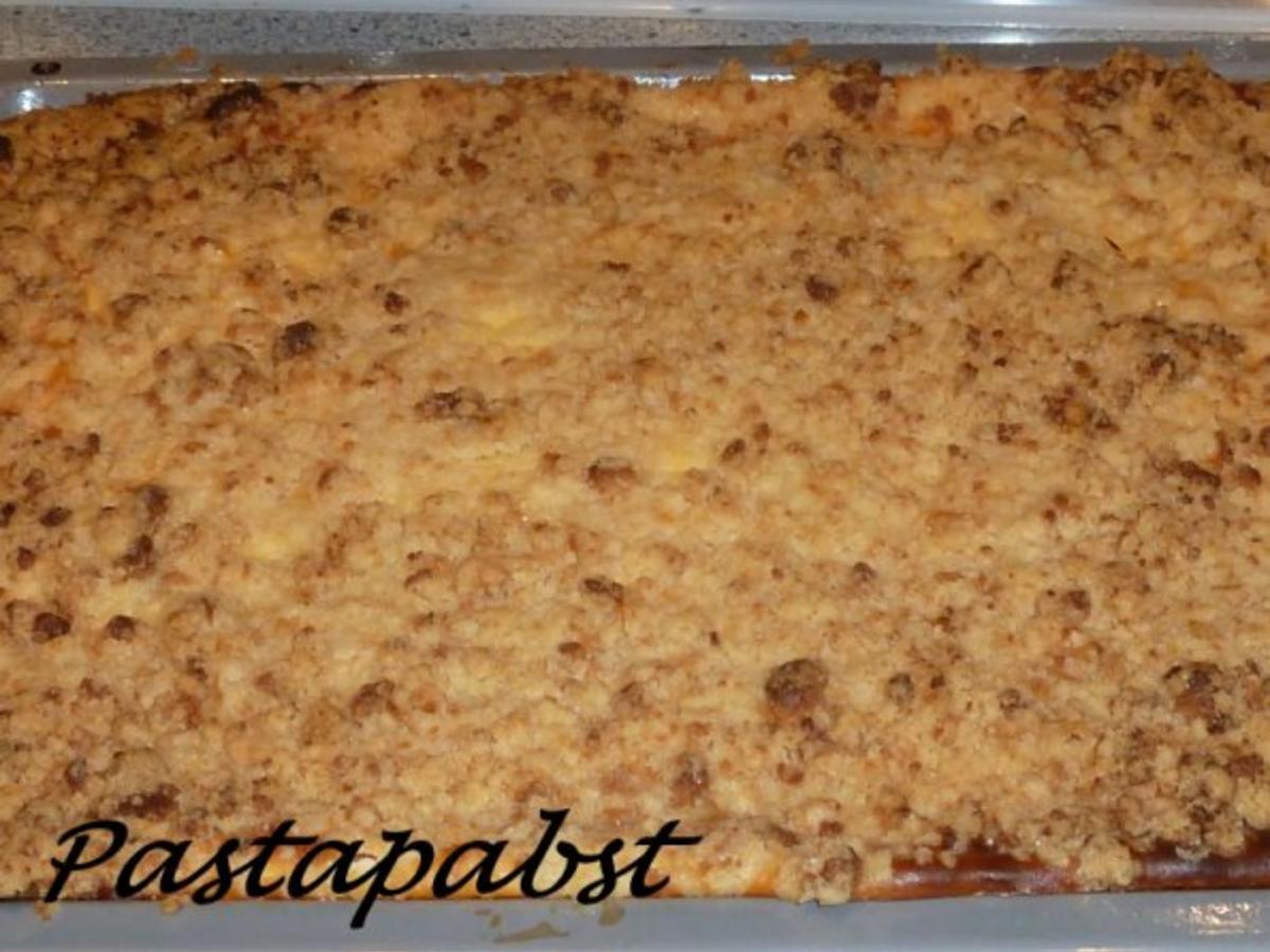 Apfel Blechkuchen mit Pudding und Mohn - einfach - von Pastapabst