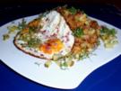 Sahniges Bauernmahl mit Spiegeleier - Rezept