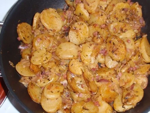 Sahniges Bauernmahl mit Spiegeleier - Rezept - Bild Nr. 7