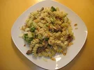 Fusilli mit Broccoli-Mandel Soße und Rinderfiletstreifen - Rezept