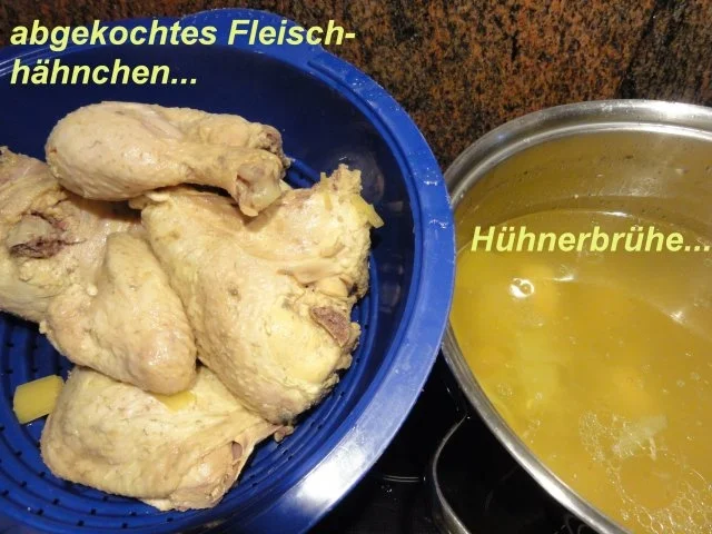 Geflügel:   HÜHNERFRIKASSEE an Safranreis - Rezept - Bild Nr. 2