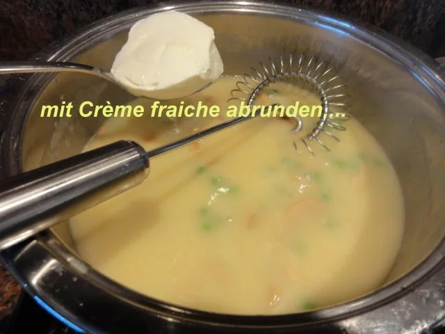 Geflügel:   HÜHNERFRIKASSEE an Safranreis - Rezept - Bild Nr. 6