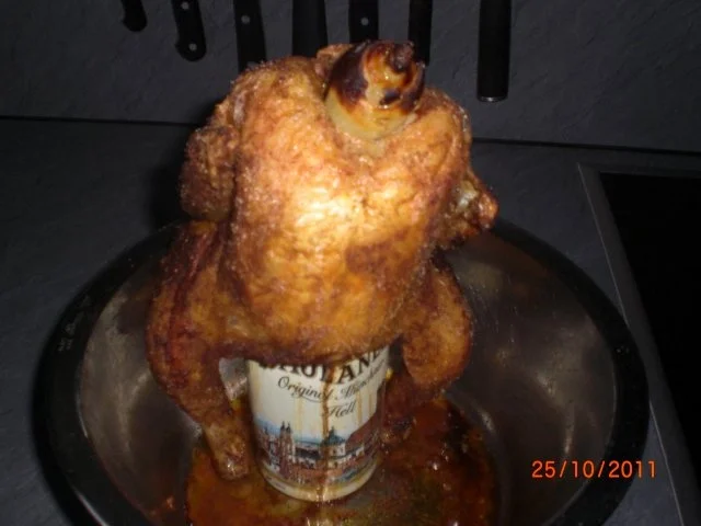 Rezept: Hähnchen auf Bierdose gebacken Bild Nr. 6 Hähnchen auf Bierdose gebacken - Rezept - Bild Nr. 6