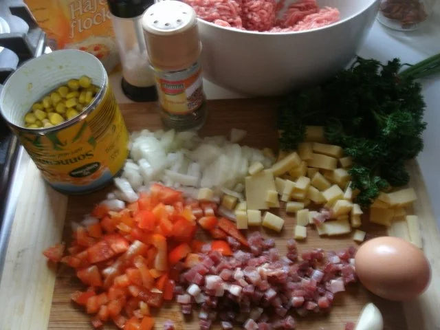 Rezept: Bunter Hackbraten Bild Nr. 3 Bunter Hackbraten - Rezept - Bild Nr. 3