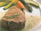 Gedämpftes Rinderfilet mit Schnittlauchsauce - Rezept