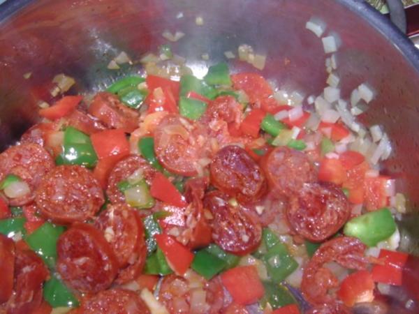 Kartoffeltopf mit Chorizo - einfach - 50 kcal/100g