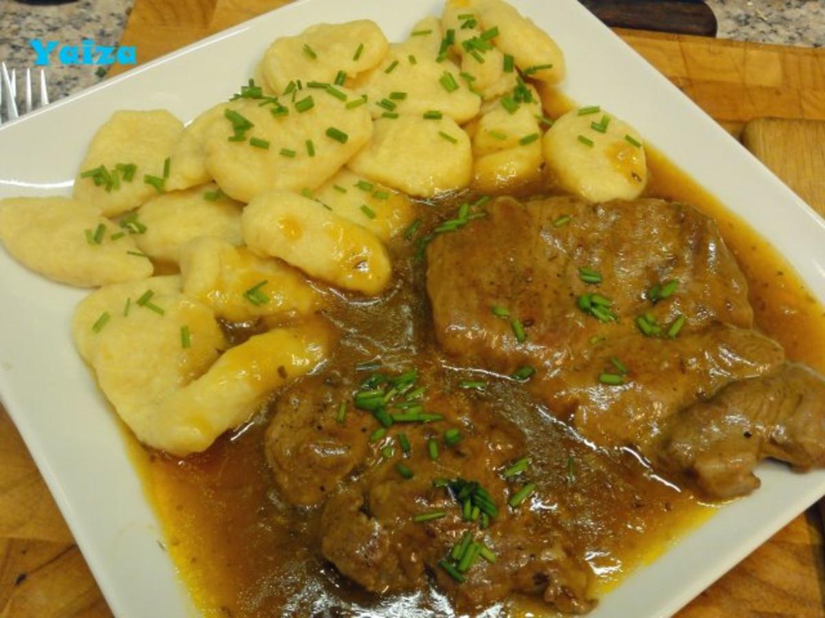 Bierfleisch mit Gnocchi - Rezept Eingereicht von Yaiza