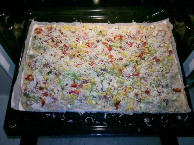 Flammkuchen: Tandoori-Flammkuchen - extrascharf - Rezept - Bild Nr. 6