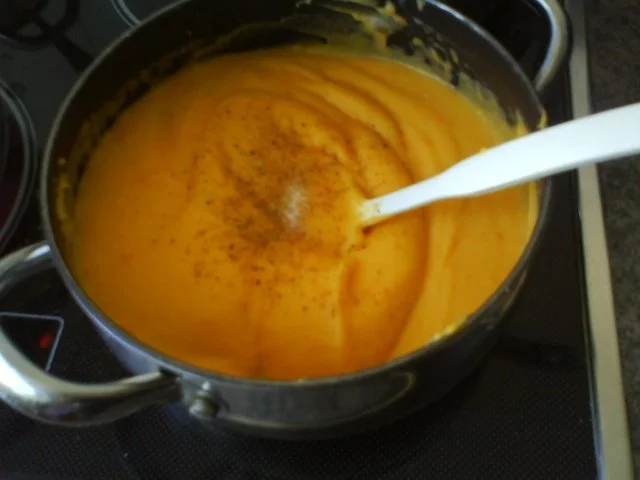 Karotten-Kartoffelpüree mit zarten Buttermöhrchen und Schnitzel Wiener Art - Rezept - Bild Nr. 11