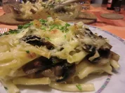 Maccaroniauflauf mit Schinken und Champignons - Rezept