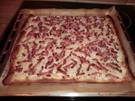 Pizza-Flammkuchen - Rezept