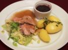 Fasan auf Wirsing, Drillingen und Cranberries - Rezept