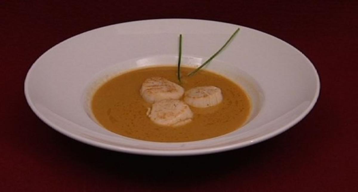 Gelbe Suppe mit Jakobsmuscheln (Petra Neftel) - Rezept
