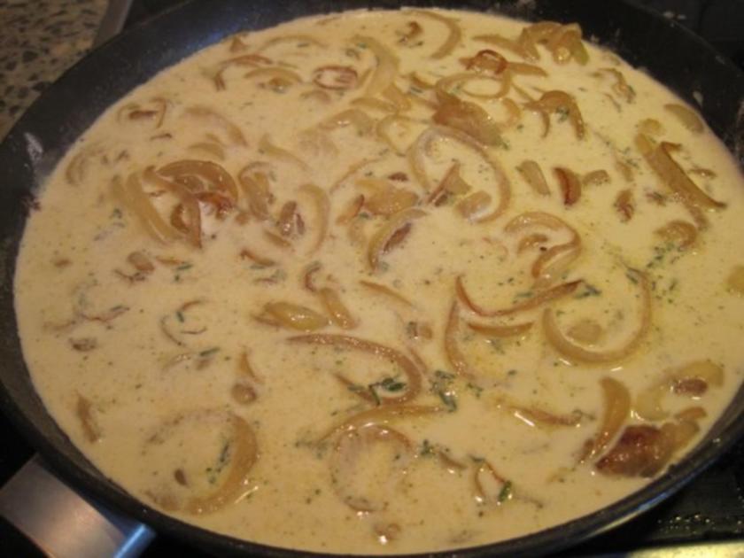 Schweinefilet auf Kartoffel Karotten Gratin mit Zwiebelkruste - einfach ...