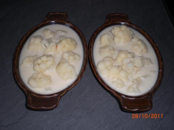 Blumenkohl in Käsesahnesoße überbacken - einfach - von Oparoli