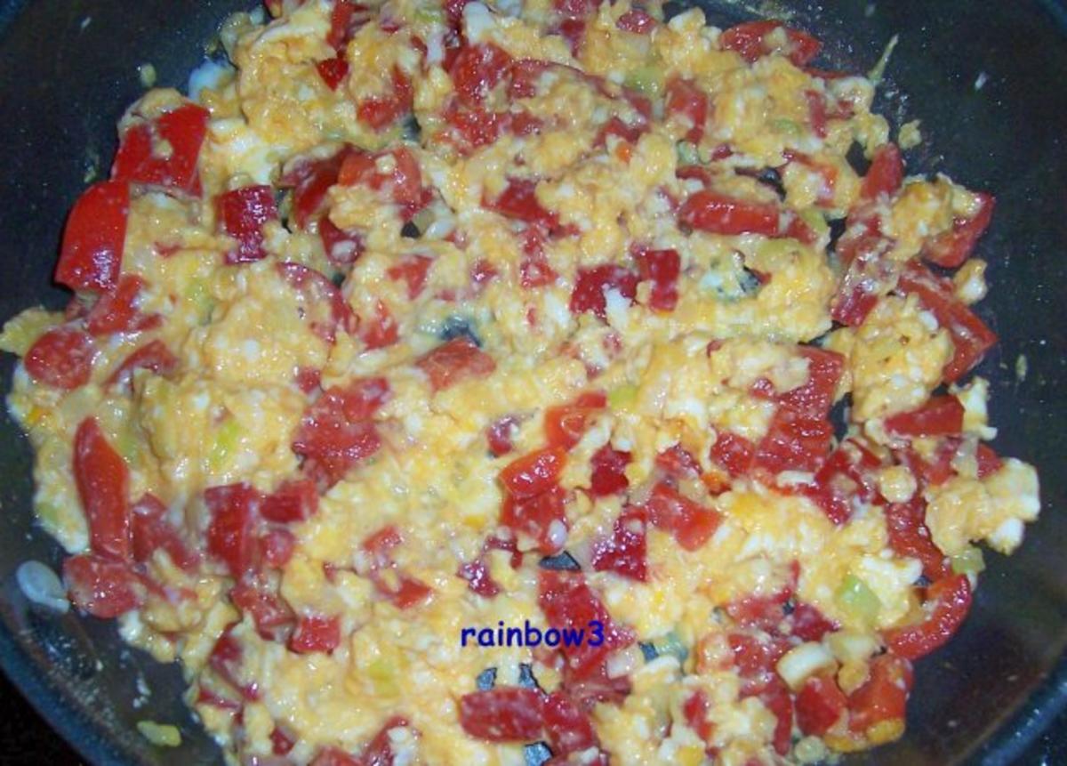 Kochen: Rührei mit Paprika - Rezept - Bild Nr. 2