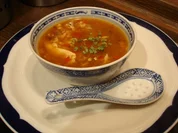 Chinesische Gemüsesuppe leicht sauer-scharf - Rezept