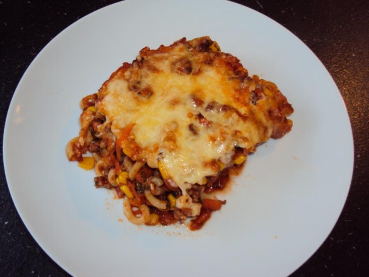 Auflauf mit Hackfleisch und Gabelspaghetti LOW FETT 30 - Rezept