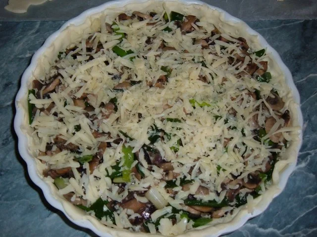 Blätterteig : Tarte mit Champignons und Käse - Rezept - Bild Nr. 11
