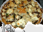 Blätterteig : Tarte mit Champignons und Käse - Rezept