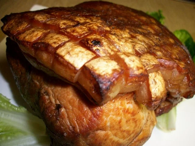 Rezept: Schweine Schinkenkrustenbraten mit selbst Zubereiteten Soßenfond Bild Nr. 7 Schweine Schinkenkrustenbraten mit selbst Zubereiteten Soßenfond - Rezept - Bild Nr. 7