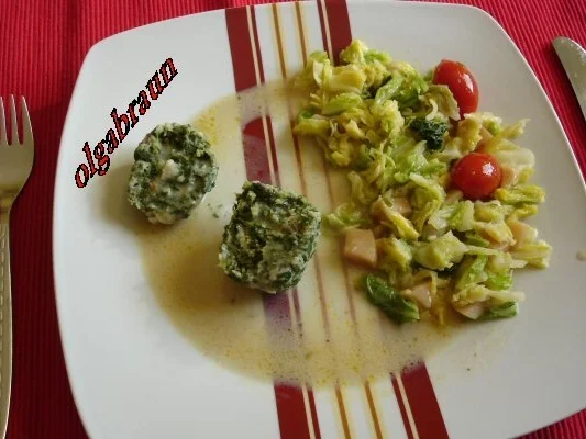 Rezept: Priesterwürger mit Apfel-Ingwer-Wirsing Priesterwürger mit Apfel-Ingwer-Wirsing - Rezept