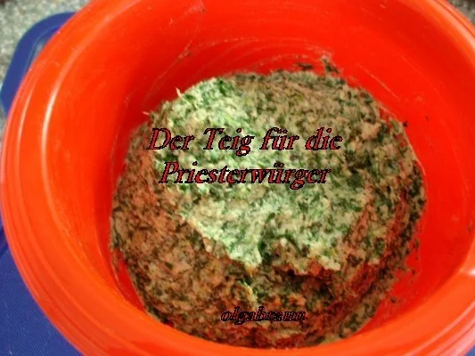 Rezept: Priesterwürger mit Apfel-Ingwer-Wirsing Bild Nr. 3 Priesterwürger mit Apfel-Ingwer-Wirsing - Rezept - Bild Nr. 3