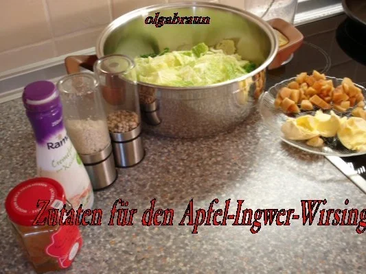 Rezept: Priesterwürger mit Apfel-Ingwer-Wirsing Bild Nr. 5 Priesterwürger mit Apfel-Ingwer-Wirsing - Rezept - Bild Nr. 5