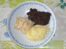 Grützwurst mit Rahmsauerkraut und Kartoffelpüree - Rezept