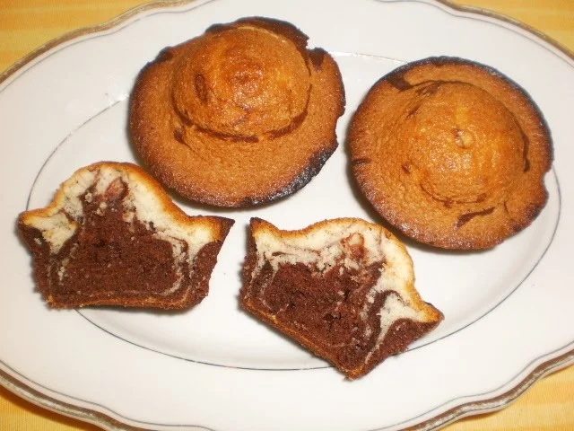 Zebra-Muffins - Rezept