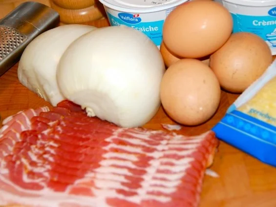 QUICHE  LORRAINE  /  LOTHRINGER  KÄSEKUCHEN - Rezept - Bild Nr. 2