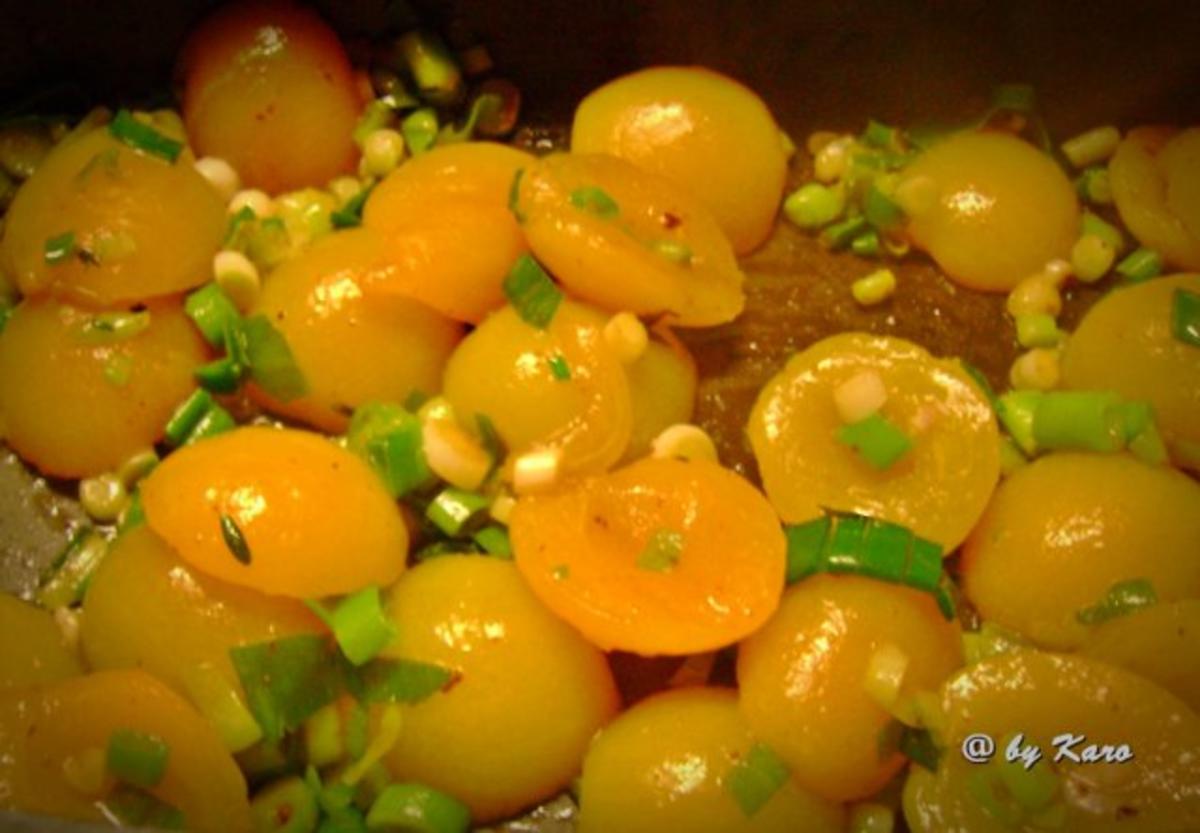 Geflügel: Marinierte Thymian Putenwürfel mit Aprikosen - Rezept - Bild Nr. 4