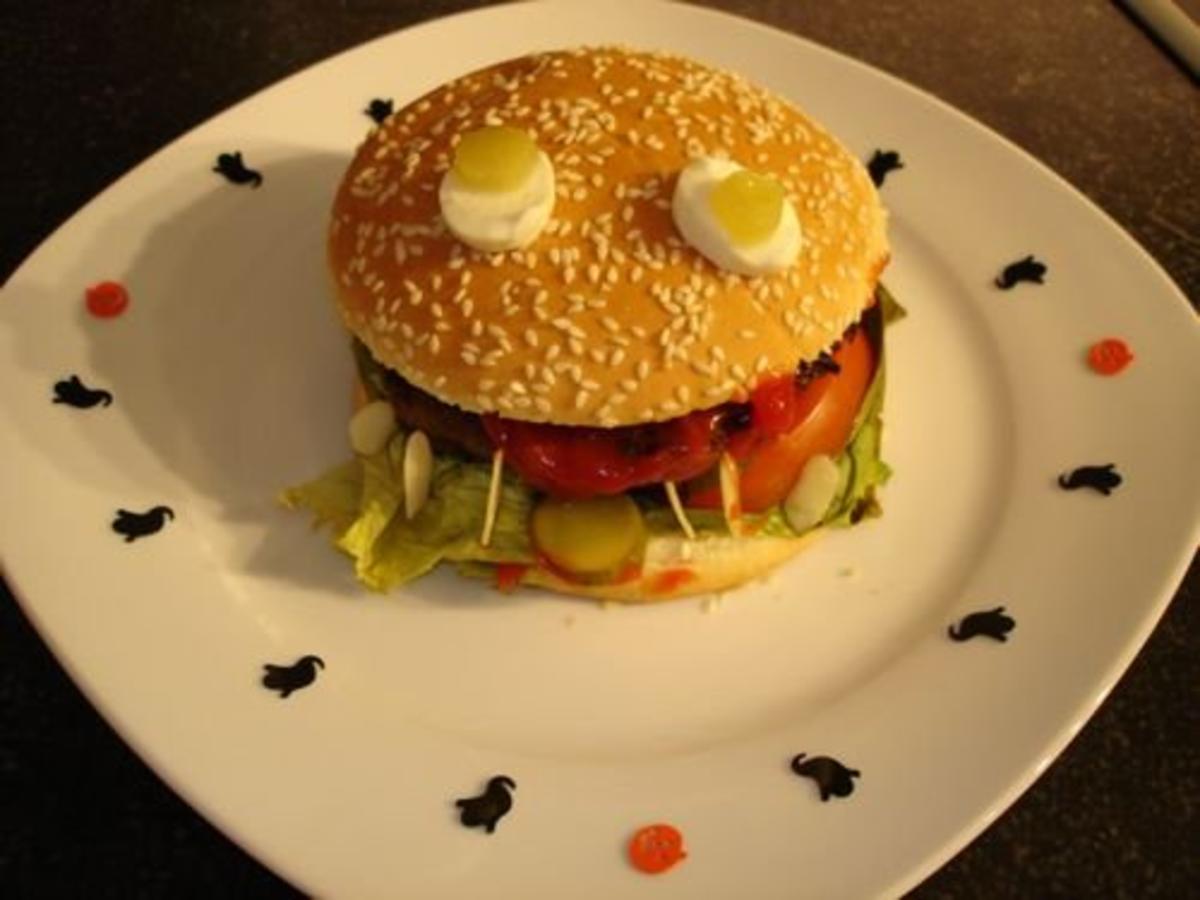 Halloween Burger - Rezept