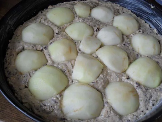 Apfelkuchen mit Walnüssen und Haferflocken - Rezept - Bild Nr. 8