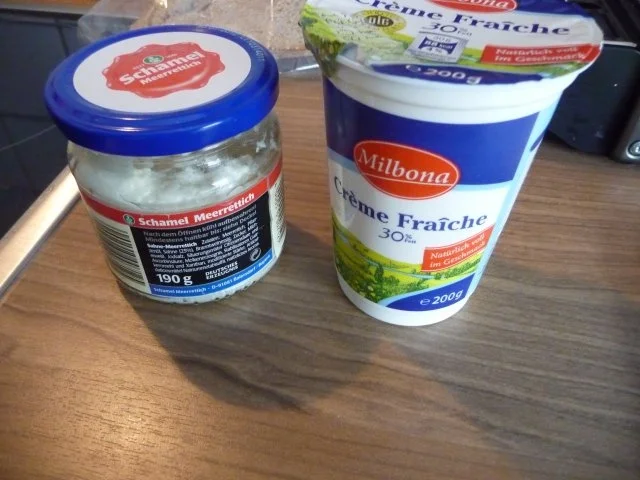 Rezept: Fisch : Gedämpfter Alaska Seelachs an Meerrettich-Kräutersoße mit Salzkartoffeln Bild Nr. 11 Fisch : Gedämpfter Alaska Seelachs an Meerrettich-Kräutersoße mit Salzkartoffeln - Rezept - Bild Nr. 11