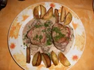 Rezept: Schweinemedaillons mit Champingonsauce und Kartoffeln Schweinemedaillons mit Champingonsauce und Kartoffeln - Rezept