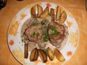 Schweinemedaillons mit Champingonsauce und Kartoffeln - Rezept