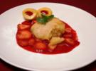 Aprikosensorbet mit frischen Früchten - Rezept