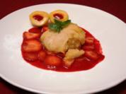 Aprikosensorbet mit frischen Früchten - Rezept