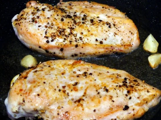 Hähnchenbrust auf Kürbis-.Tomaten-Sauce mit Basmatireis - Rezept - Bild Nr. 6