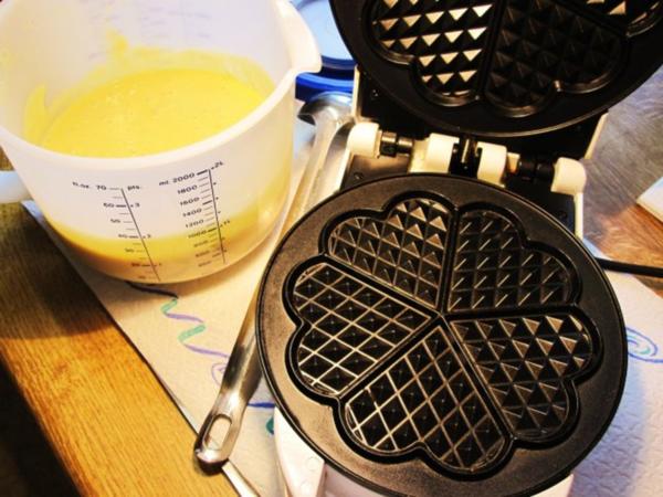 Waffeln Creme Fraiche