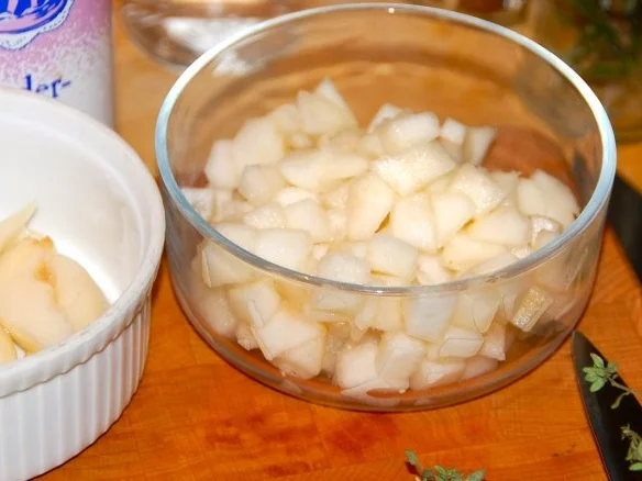 KALBSSTEAK MIT BIRNENWÜRFELN AN WILLIAMS - SAUCE - Rezept - Bild Nr. 6