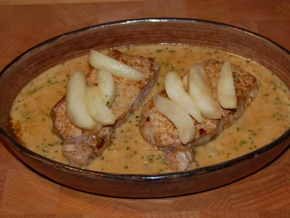 KALBSSTEAK MIT BIRNENWÜRFELN AN WILLIAMS - SAUCE - Rezept - Bild Nr. 11